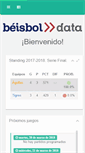 Mobile Screenshot of beisboldata.com